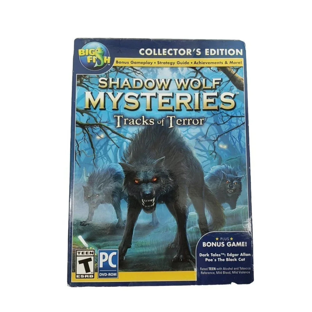 Shadow Wolf Mysteries Video‎ Game Tracks of Terror PC DVD-ROM New